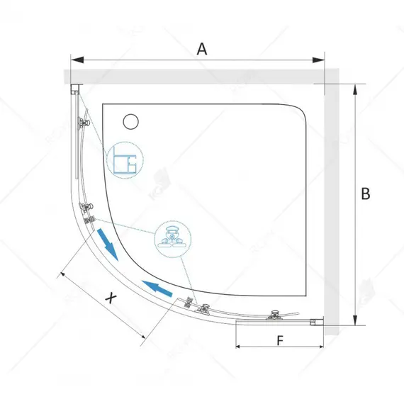 Душевой уголок RGW CL-54B