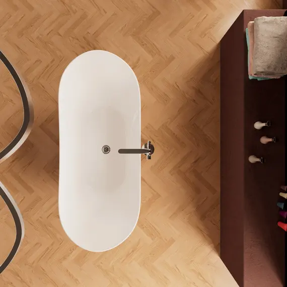 Ванна акриловая Frank F6107 White 170х75