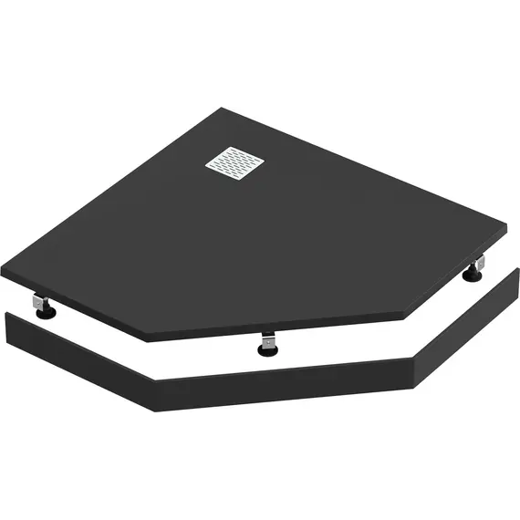 Поддон литьевой Essentia PNT  Чёрный