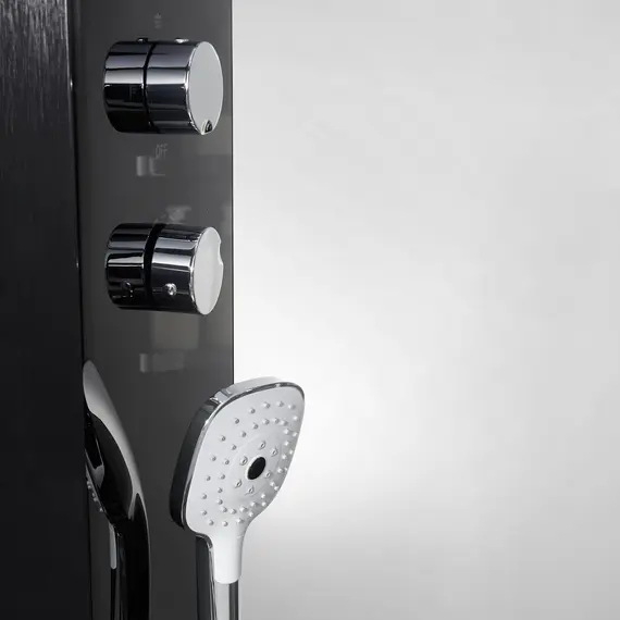 Душевая кабина прямоугольная с паром Orans SR-89101RS/LS Black  L/R