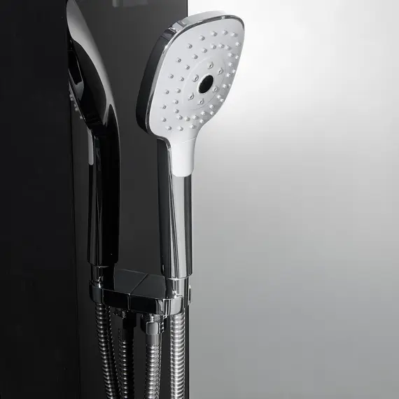 Душевая кабина прямоугольная с паром Orans SR-89101RS/LS Black  L/R