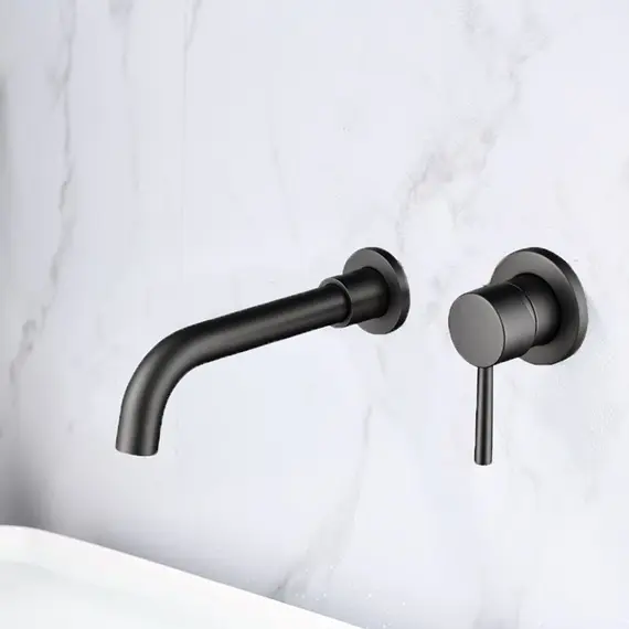 Смеситель для раковины скрытого монтажа ACWEN 6605D графит