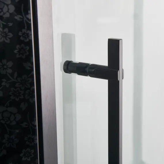 Душевая кабина прямоугольная с паром Orans SR-89101RS/LS Black  L/R