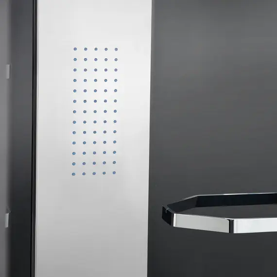 Душевая кабина прямоугольная с паром Orans SR-89101RS/LS Black  L/R