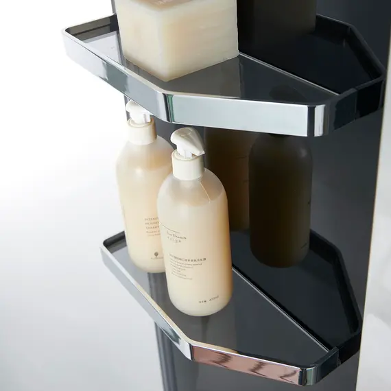 Душевая кабина прямоугольная с паром Orans SR-89101RS/LS Black  L/R