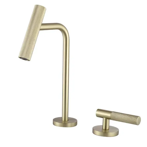 Смеситель для раковины ACWEN BN 063C матовое золото дизайнерский