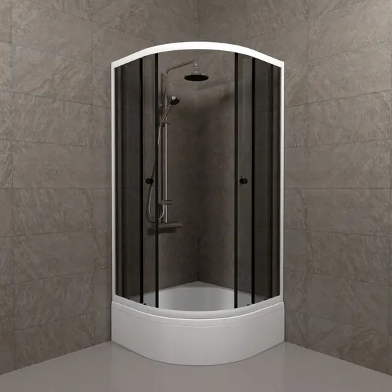 Душевое ограждение Triton ГРЭЙ B средний поддон