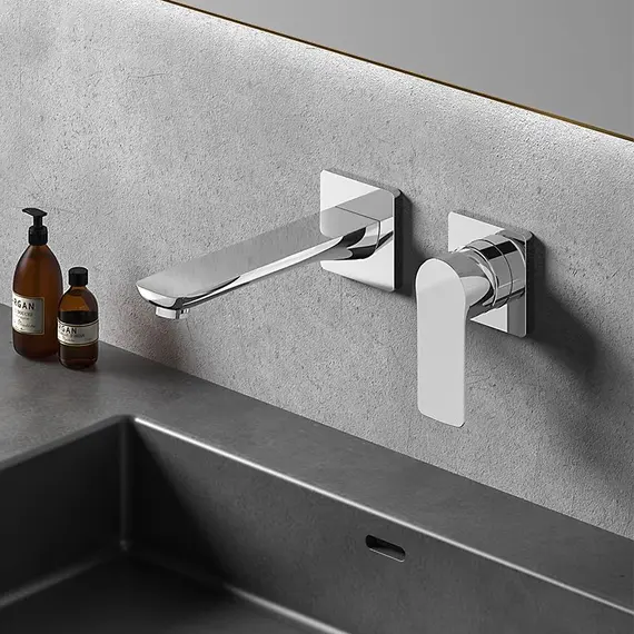 Смеситель для раковины скрытого монтажа ACWEN 6614A , хром