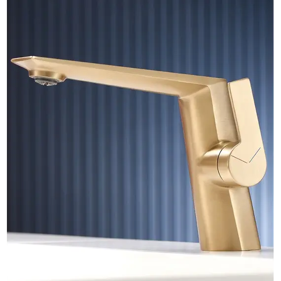 Смеситель для раковины ACWEN BN61C матовое золото