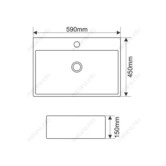 Раковина MELANA MLN-7295