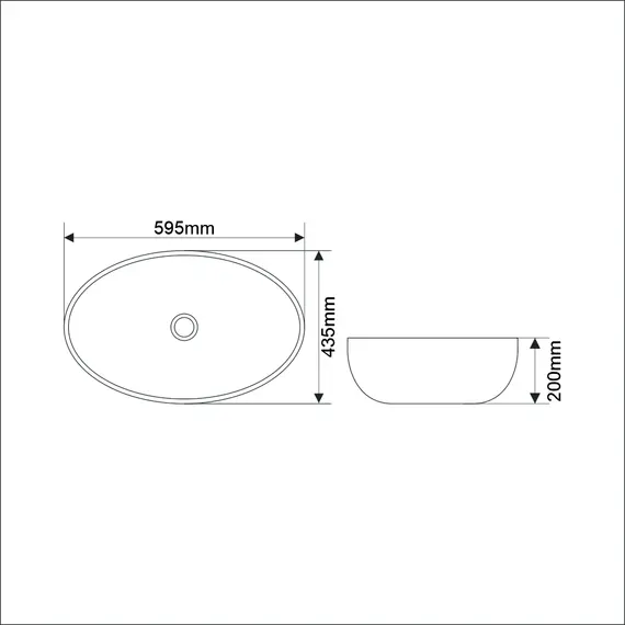 Раковина MELANA MLN-320314