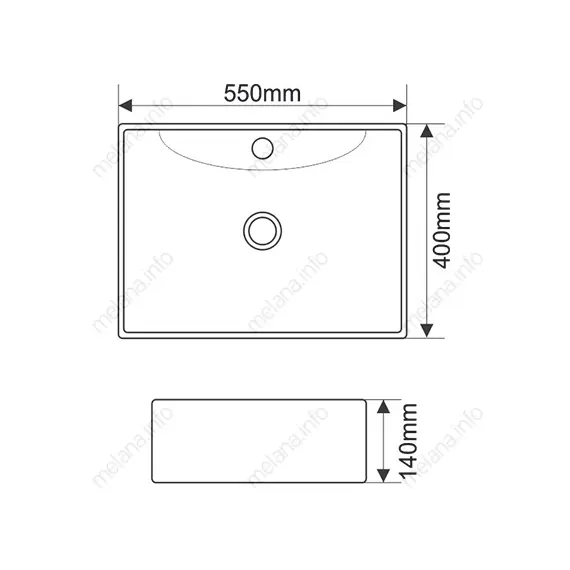 Раковина MELANA MLN-7819
