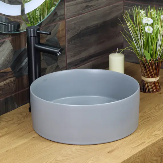 Раковина MELANA MLN-320357MG матовая серая