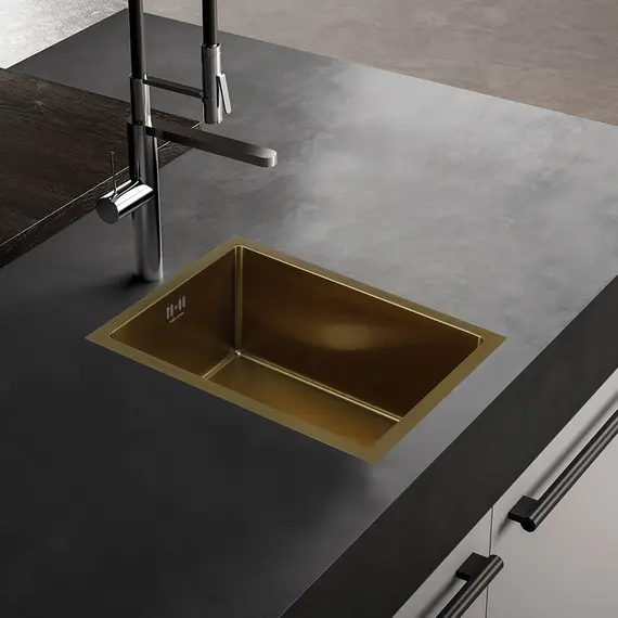 Мойка D5138HG MELANA ProfLine 1,2/220 ЗОЛОТО врезная
