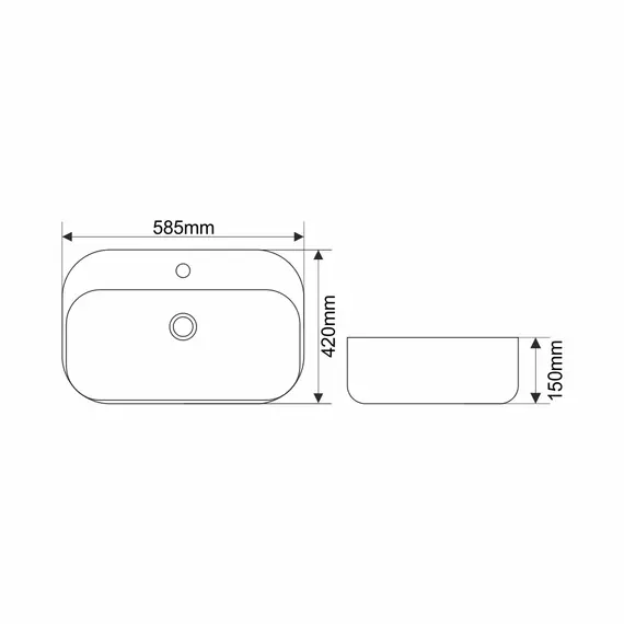 Раковина MELANA MLN-320326/320327