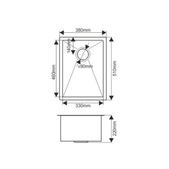 Мойка D5138HG MELANA ProfLine 1,2/220 ЗОЛОТО врезная