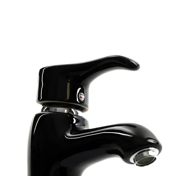 Смеситель д/ум MLN-F-002CBK керамический, однорычажный, черный