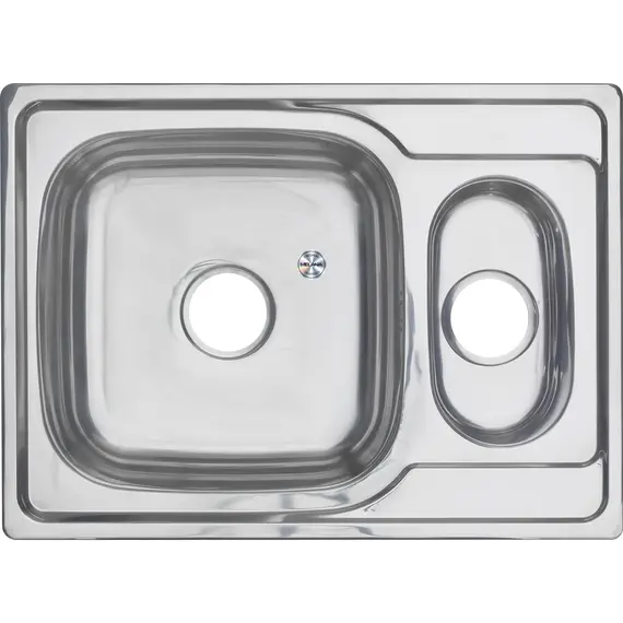 Мойка 6950S U MELANA 0,6/0,8/160 1,5-я чаша врезнаяс сифоном