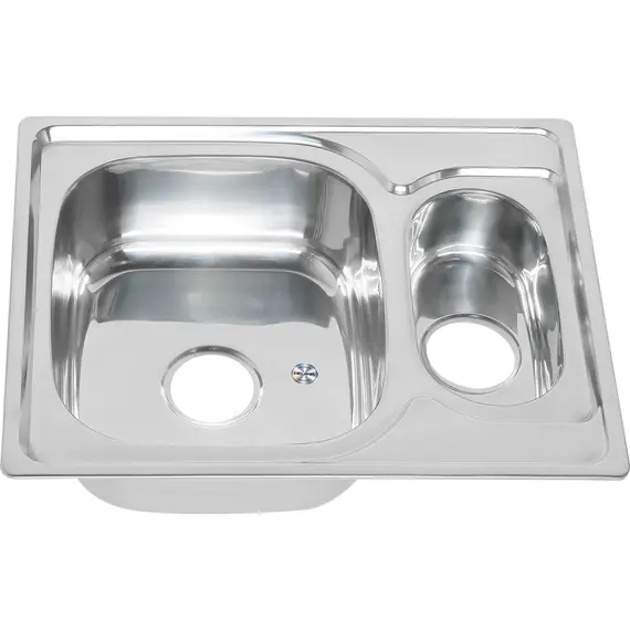 Мойка 6350S MELANA 0,8/180  1,5-я чаша врезная п с сифоном