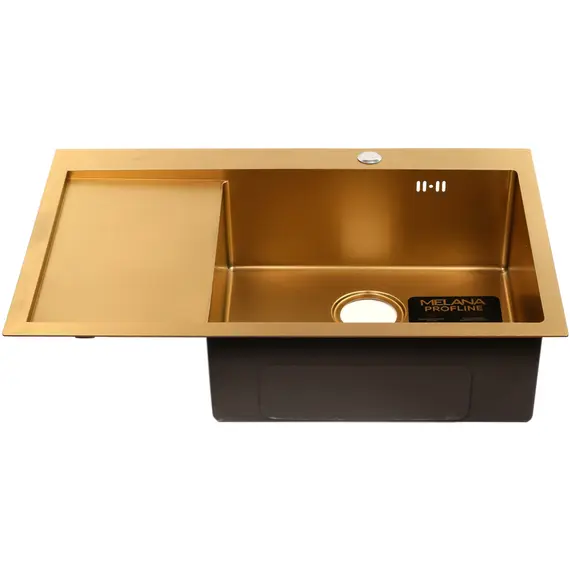 Мойка D7851HG-R MELANA ProfLine 3,0/220 ЗОЛОТО врезная  правая