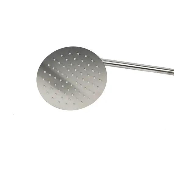 Душевая система MELANA-610107 Tondo нерж.сталь, с тропическим душем, лейкой и смесителем