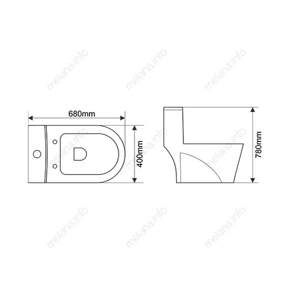 Унитаз-моноблок MELANA MLN-2010