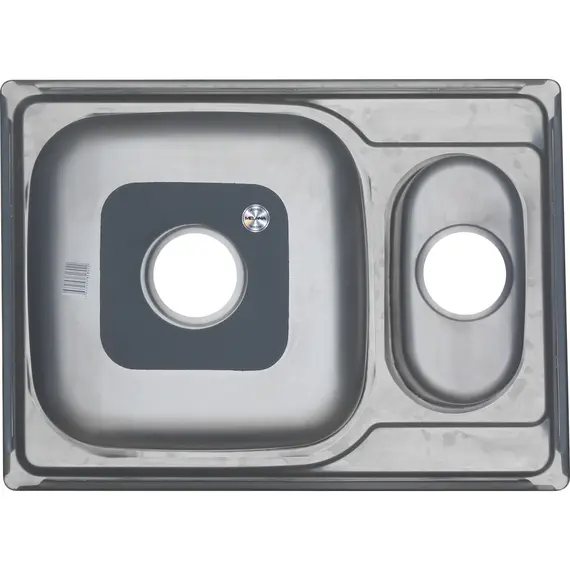 Мойка 6950S U MELANA 0,6/0,8/160 1,5-я чаша врезнаяс сифоном