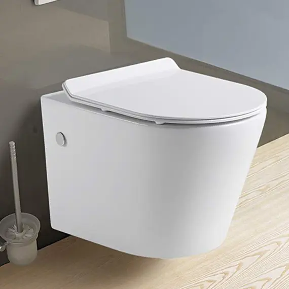 Унитаз подвесной безободковый MLN-310302, крышка дюропласт