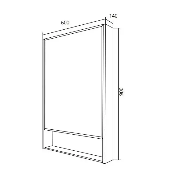 Зеркало-шкаф 1Marka Mira