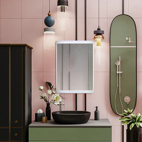 Зеркало с LED-подсветкой MELANA-5070, 50х70см