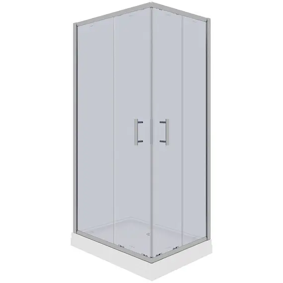 Душевой уголок Quadro QZ71S/QZ81S PARLY с поддоном, тонированное