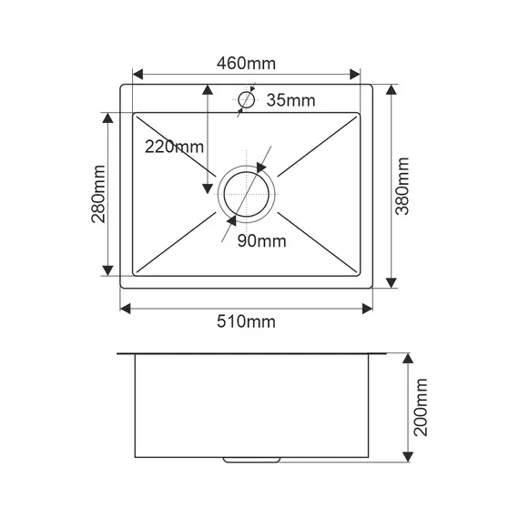Мойка H5138BF MELANA ProfLine 3,0/200 ГРАФИТ врезная