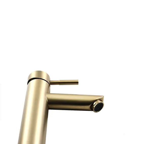 Смеситель д/ум MELANA-610102PVD-G Tondo нерж.сталь, однорычажный, золото