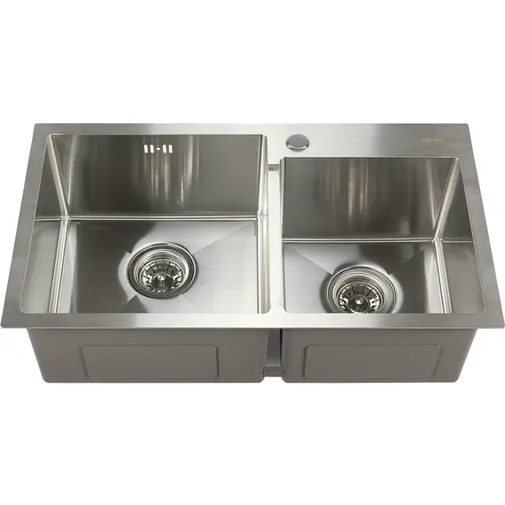 Мойка S7240H MELANA ProfLine 3,0/220 САТИН 2-я чаша, врезная