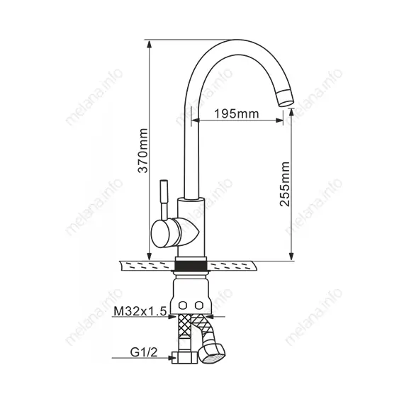 Мойка D6045H+4 сатин MELANA ProfLine 3,0/220 комплект мойки из нержавеющей стали 5 в 1