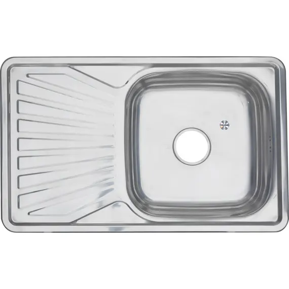 Мойка 7848 U MELANA 0,6/0,8/160 врезная  с сифоном