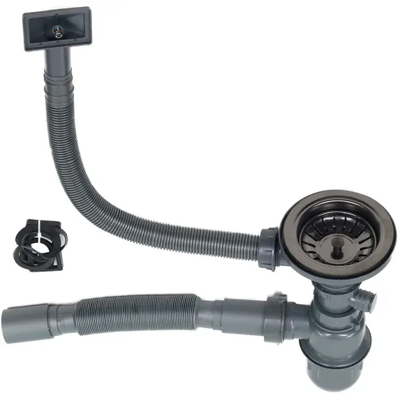 Мойка S8045HB MELANA ProfLine 3,0/220 ГРАФИТ 2-я чаша, врезная