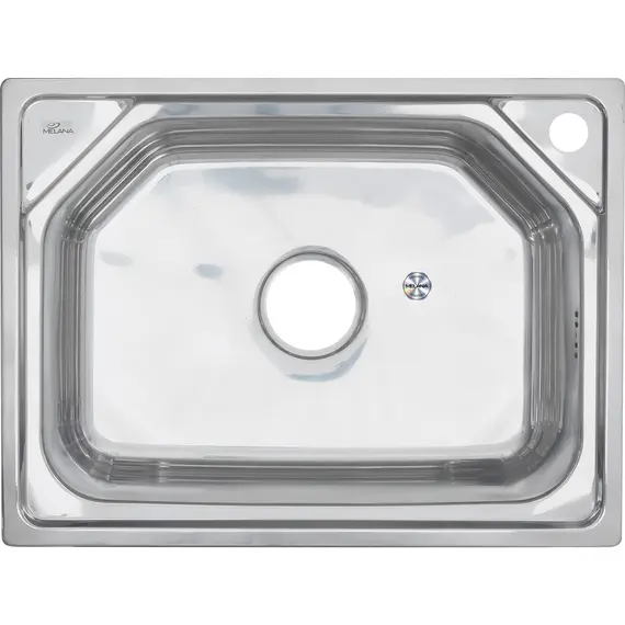 Мойка 6045 MELANA 0,8/210 врезная  с сифоном