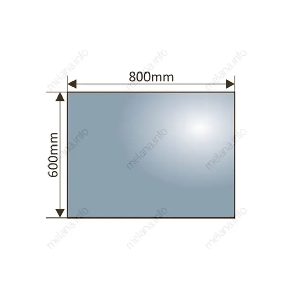 Зеркало с LED-подсветкой MELANA-8060 подогрев / часы / космет.зеркало (MLN-LED091/B)