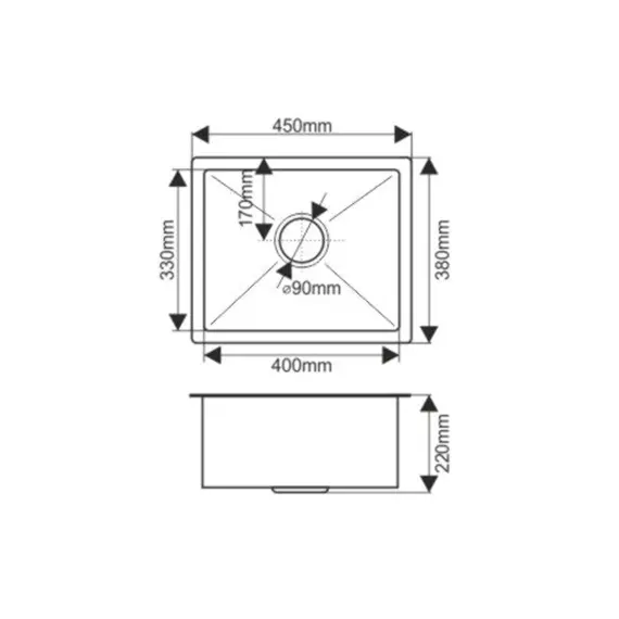 Мойка H4538 MELANA ProfLine 3,0/200 САТИН врезная  с коландером