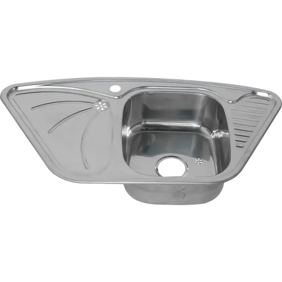 Мойка 9550А MELANA 0,8/180 врезная  с сифоном