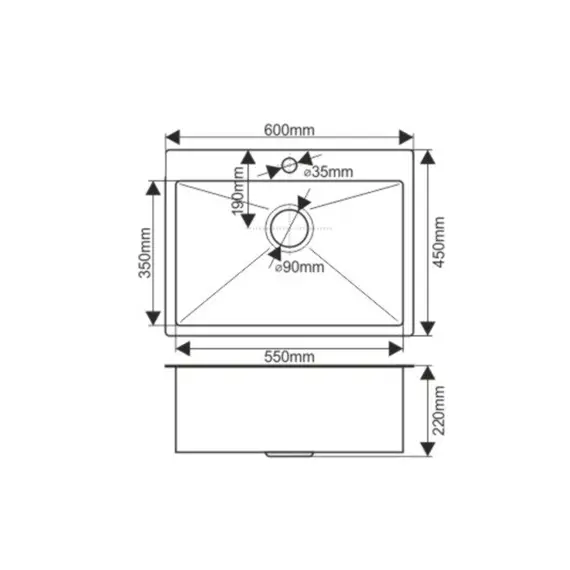 Мойка MLN-D6045HB +3 графит MELANA ProfLine 3,0/220 комплект мойки из нержавеющей стали 3 в 1