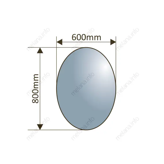 Зеркало интерьерное MELANA-600 овальное (MLN-M002)