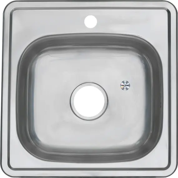 Мойка 4848 MELANA 0,6/160 врезная  с сифоном