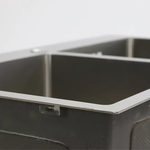 Мойка DS8045H MELANA ProfLine 3,0/220 САТИН 2-я чаша, врезная