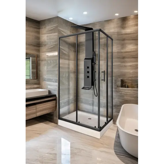 Душевой уголок QZ71B/QZ81B  PARLY низкий поддон