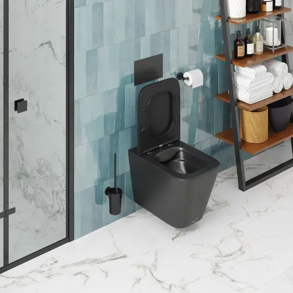 Унитаз Ceruttispa  MAIELLA Aria MB CT9163 подвесной безободковый черный матовый