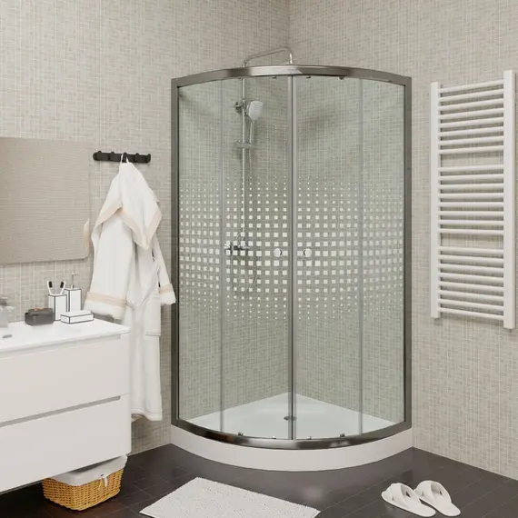 Душевой  уголок Z9111 PARLY с поддоном (90х90х193)