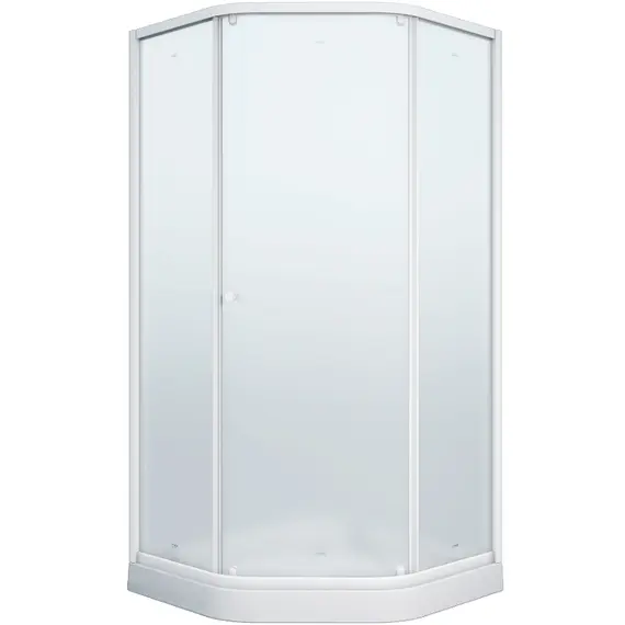 Душевой уголок ZEР91FR  PARLY с поддоном (90х90х197)