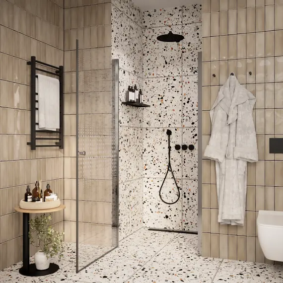 Дверь душевая  DE70/DE80/DE90  PARLY в нишу